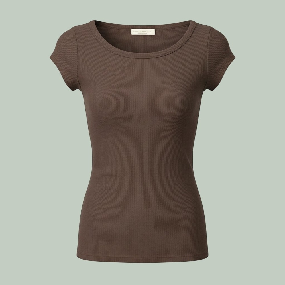 90s Y2K Baby Tee Womens Small Brown Frankee & Skylarr TY70988-ROS